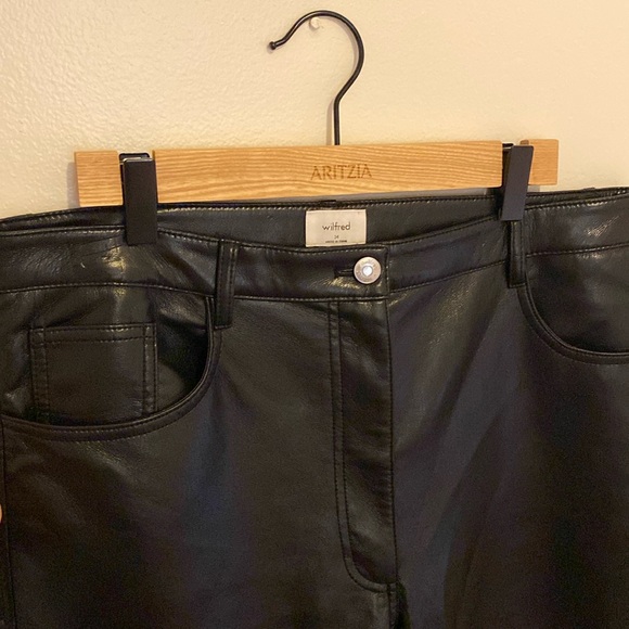 Aritzia Wilfred leather pants. NWOT, size 14 - Picture 2 of 12